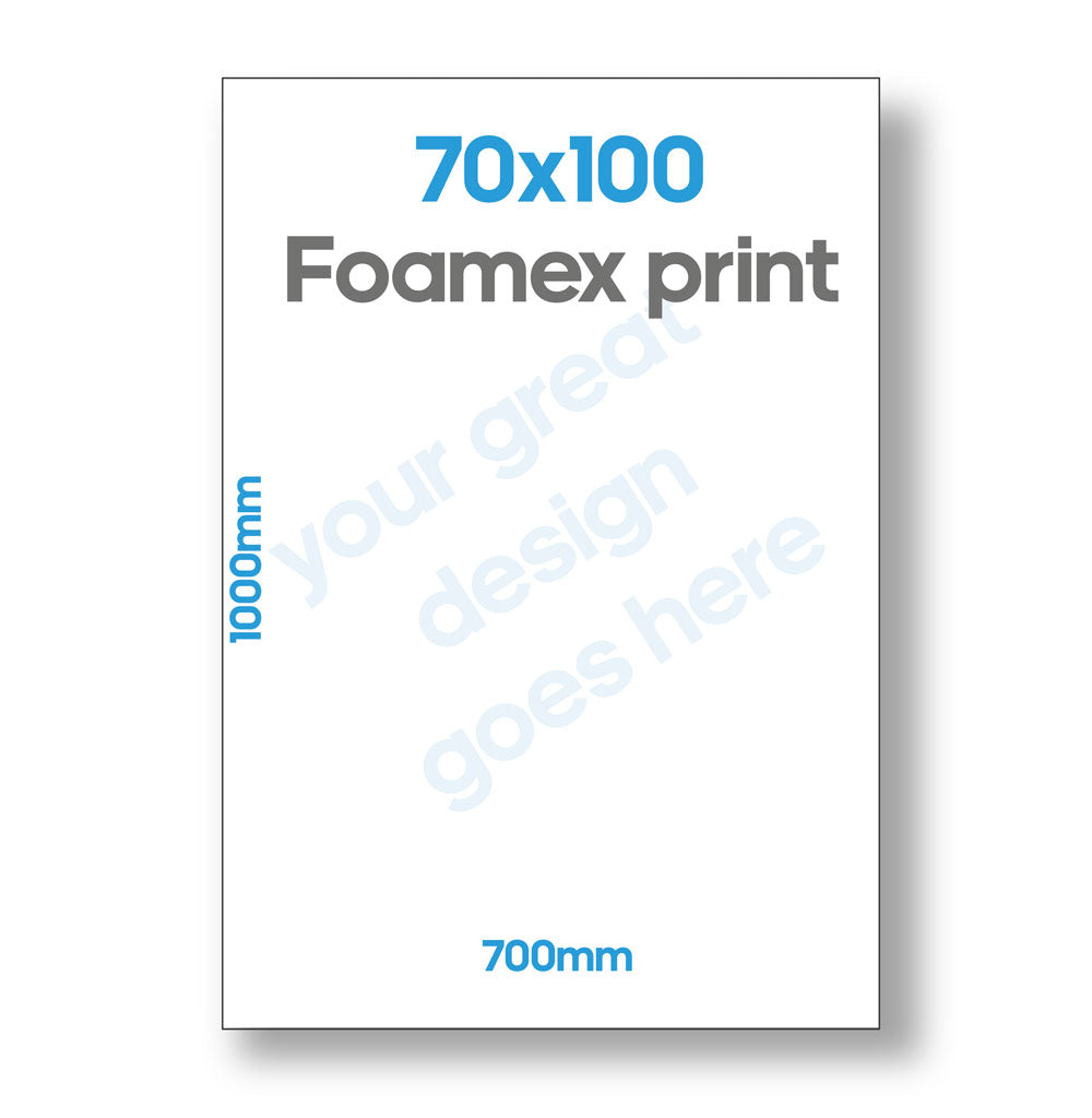 Foamex 70 x 100cm