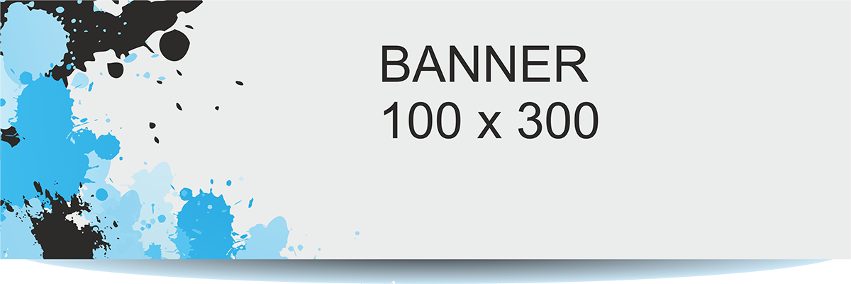 Banner 300 x 100 cm