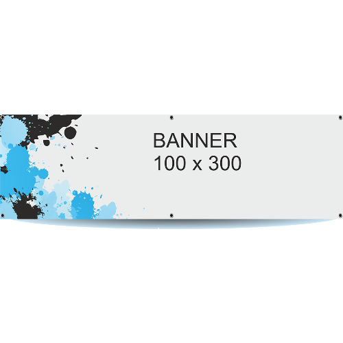 Banner 300 x 100 cm